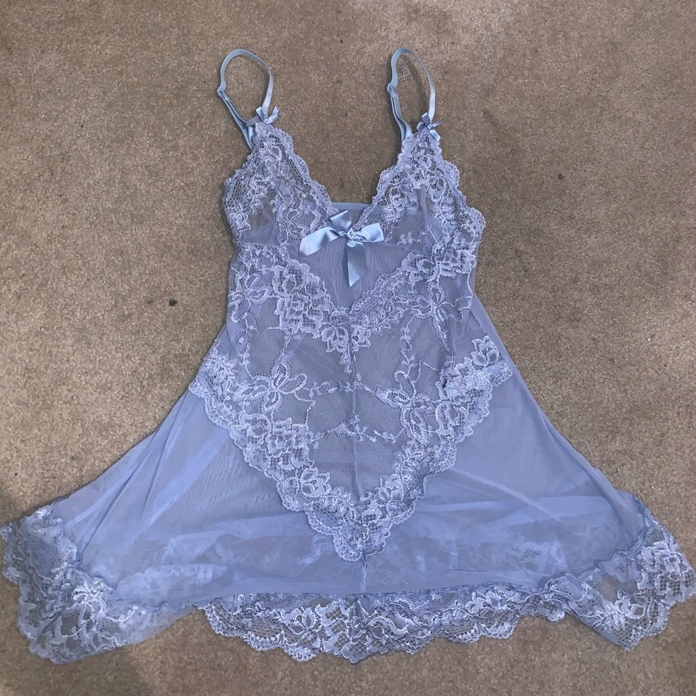 baby blue slip dress